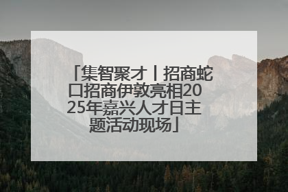 集智聚才丨招商蛇口招商伊敦亮相2025年嘉兴人才日主题活动现场